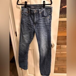 American Eagle Outfitters Blue Straight Jeans Vintage-Inspired